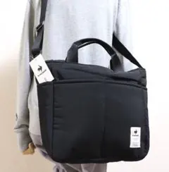 【ルコック／le coq sportif】キルト 2WAYショルダーバッグ・黒