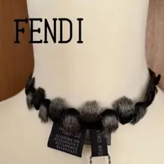 FENDI フェンディ レザー こげ茶 レディース チョーカーのサムネイル