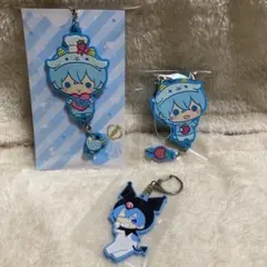 すとぷり　ころん　つながるあにまるらばすと　サンリオコラボ　ラバーキーホルダー