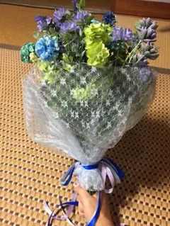 【ハンドメイド】ウェディングブーケ &ブートニア　ブーケ　結婚式