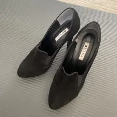 DIANA 黒スエード高ヒールパンプス