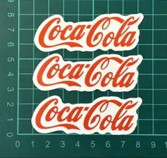 ステッカー Coca-Cola コカコーラロゴ3枚