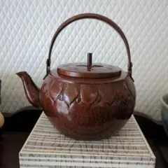銅製 煎茶 洗瓶 煎茶道具 水注 水次 急須型 茶器 金工 古銅 R8SA40 銅製 煎茶 洗瓶 煎茶道具 水注 水次 急須型 茶器 金工 古銅 - メルカリ