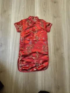 【赤いチャイナドレス 80〜100cm】のサムネイル