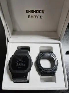 G-SHOCK ブラックデジタル腕時計　DW5700→DW5600 変換セット