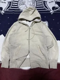 00s old gap ジップパーカー　無地　ダブルジップ　短丈　90s