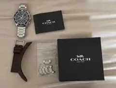 COACH クロノグラフ 腕時計 本体 替えベルト付のサムネイル