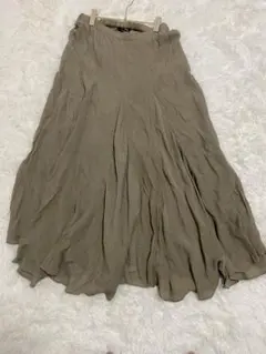 w closet レーヨン フレアロングスカート F カーキのサムネイル