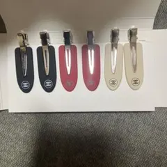 未使用CHANEL シャネル ノベルティ ヘアクリップ 6本セット 箱付