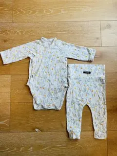 Konny バンブーボディスーツ 6M 上下セット
