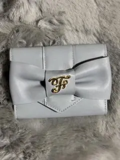 Maison de FLEUR 三つ折り財布 りぼん ブルー ピンクのサムネイル