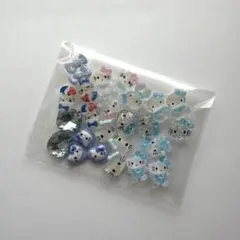 ネイルパーツ サンリオ キティ 水色 25個セット