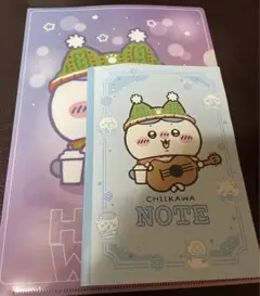 セブンイレブン 限定 ちいかわ クリアファイル　A5ノート セット ハチワレ