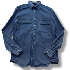 【美品】DIESEL　ディーゼル　デニム　長袖シャツ　ダンガリー　インディゴ