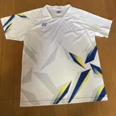 YONEX VERSICOOL バドミントンシャツ Lサイズ ホワイト/ゴールド