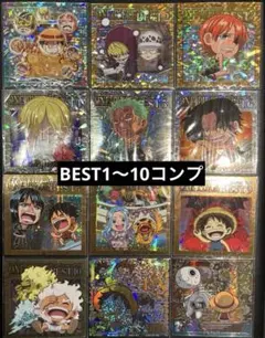 TVアニメONE PIECE名シーン選挙コンプリート他ウエハースシール(開封済)