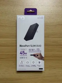CIO NovaPort SLIM DUO 45W 薄型充電器 USB-C×2