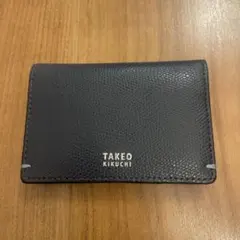 TAKEO KIKUCHI ダークグレー 名刺入れ