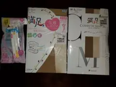 福助 満足 ストッキング 2足セット 貝印 カミソリ