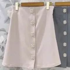 アンミール オリジナルビシュー台形スカート ピンクのサムネイル