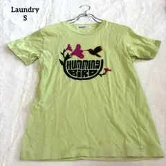 ランドリー　Tシャツ　半袖　フラワー　グラフィック　カジュアル　シンプル　緑Sのサムネイル