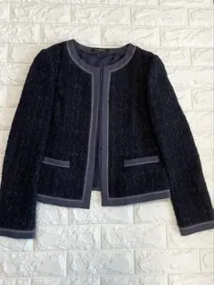 ツイードノーカラージャケット