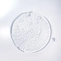 ガラス製　サンキャッチャー　オーナメント 冬　クリスマス