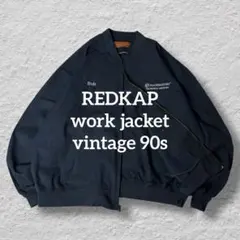REDKAPレッドキャップワークジャケット90s古着vintage企業短丈3XL