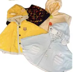 ☆美品★ベビーポンチョ☆マント★4枚セット☆