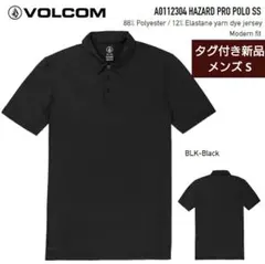VOLCOM HAZARD ボルコム ポロシャツ ゴルフ ブラック S メンズのサムネイル