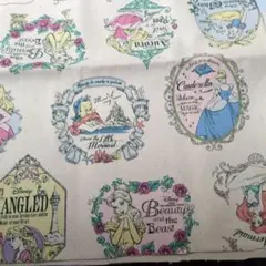 ディズニープリンセス　ハンプ生地