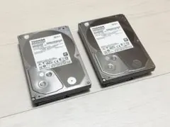 TOSHIBA 中古 3.5インチ HDD 3TB 2台セット（状態良好のサムネイル