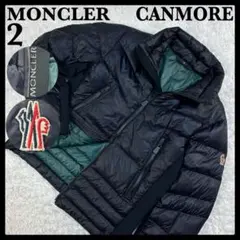 5881【未使用級】モンクレール‪☆ワッペン入ダウン CANMORE バイカラー