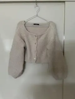 Kastane カスタネ　ライトベージュ クロップド　カーディガン　Ｆ