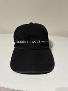 KENNETH COLE new york 刺繍 キャップ ブラック