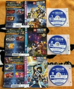 レゴネックスナイツDVDシーズン2全3巻（中古・レンタル落ち）ケースなし！