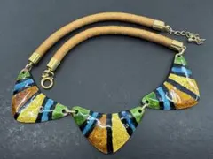 M7014 七宝焼　ネックレス　ヴィンテージ アクセサリー