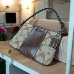 COACH コーチ シグネチャーキャンバスミニ ポーチ