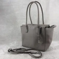 マイケルコース Michael Kors ライトグレー 2wayハンドバッグ ✧