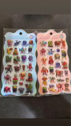 2枚ブレインロットぷくぷくシール　とぅんとぅんサフール　ボンボンドロップシール