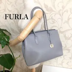A4【良好】FURLA フルラ　テッサ　L トートバッグ　レザー　通勤バッグ