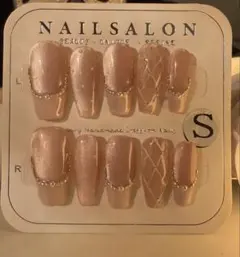 ハンドメイド ネイルチップ S ピンク系