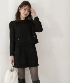 期間限定値下げ◎プロポーションボディドレッシング ツイードセットアップ Mサイズ