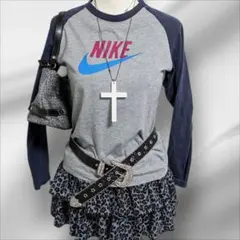NIKE Tシャツ　ロンT Y2K 平成　ギャル　ノーム グランジ　ラグラン