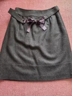 NATURAL BEAUTY BASIC グレー タイトスカート S