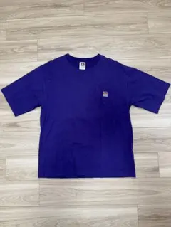 BEN DAVIS Tシャツ パープル 胸ポケット付き XL