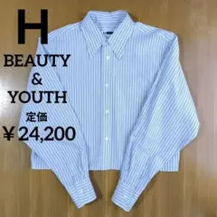 美品　H BEAUTY＆YOUTH　THOMAS MASON　長袖ブラウス