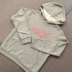 PUMA グレー フード付きパーカー