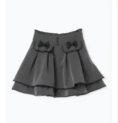 NOEMIE ダブルリボンフラップスカパン　ダークグレー Mサイズのサムネイル