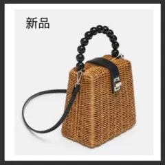 期間限定タイムセール❤︎ コンパクトなスクエアタイプのバスケット かごバッグ